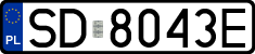 License plates of Poland, Regular car plates