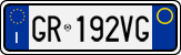 License plate of Italy, Cars (1994 year series)