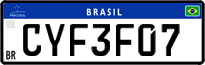 License plate of Brazil, Private owners (Mercosul)
