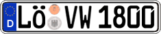 German license plate, Regular plates