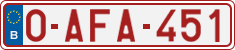 License plate of Belgium, Regular plates (2010)