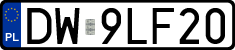 License plates of Poland, Regular car plates