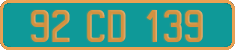French license plate, Diplomatic