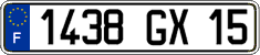 French license plate, FNI