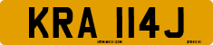 License plate of the United Kingdom, 1963 year system