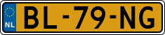 License plate of the Netherlands, Commercial Vehicles (1951-1994 system)