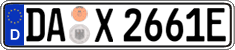 German license plate, Electric vehicles