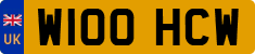 License plate of the United Kingdom, 1983 year system