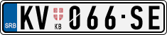 License plate of Serbia, Cars