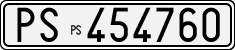 License plate of Italy, Cars (1927 year series)