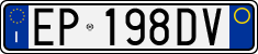 License plate of Italy, Cars (1994 year series)