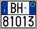 License plate of Italy, Motorcycles (1994 year series)