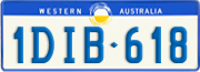 Western Australia, Regular plates