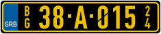 License plate of Serbia, Diplomatic