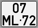 License plate of Portugal, Regular plates