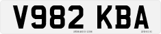 License plate of the United Kingdom, 1983 year system