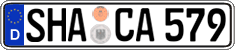 German license plate, Regular plates