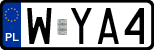 License plates of Poland, Regular car plates
