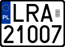 License plates of Poland, Regular car plates