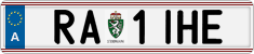 License plate of Austria, Regular plates