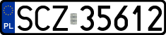 License plates of Poland, Regular car plates