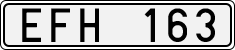 License plate of Sweden, Regular plates
