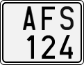 License plate of Sweden, Regular plates