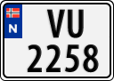 License plate of Norway, Trailers, motorcycles, special vehicles