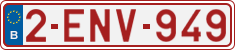 License plate of Belgium, Regular plates (2010)