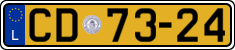 License plate of Luxembourg, Diplomatic
