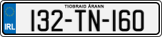 License plate of Ireland, Regular plates