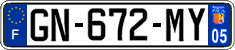 French license plate, SIV (ordinary)