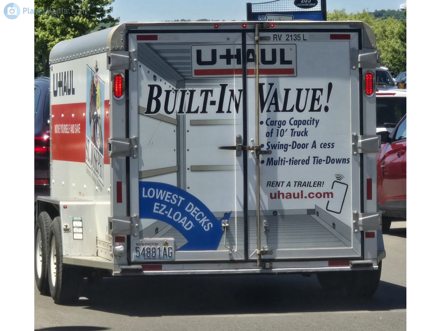 54881AG, U-Haul 6' x 12' Cargo Trailer (RV) 