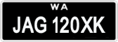 Western Australia, Vanity Plates