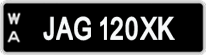Western Australia, Vanity Plates