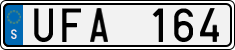 License plate of Sweden, Regular plates