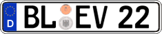 German license plate, Regular plates