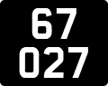 License plate of Guernsey, Regular plates