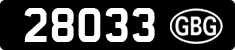 License plate of Guernsey, Regular plates