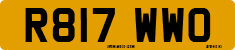License plate of the United Kingdom, 1983 year system