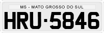 License plate of Brazil, Private owners (1990)