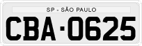 License plate of Brazil, Private owners (1990)