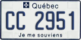 Quebec, Diplomatic (CC/CD 1234)