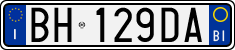License plate of Italy, Cars (1994 year series)