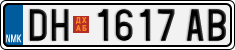 License plate of North Macedonia, Regular plates (2012)