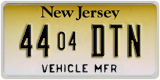 New Jersey, Vehicle Manufacturer (ABC 1234/1234 ABC)