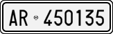 License plate of Italy, Cars (1927 year series)