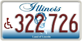 Illinois, Vehicles for disabled persons (123 456)