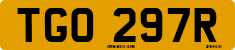 License plate of the United Kingdom, 1963 year system