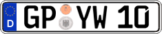 German license plate, Regular plates